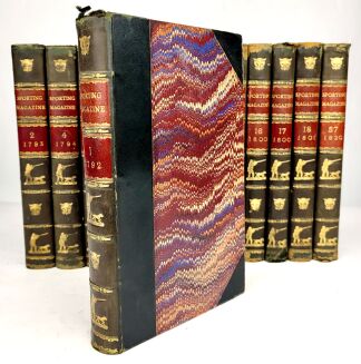[KALENDARZ MYŚLIWSKI I SPORTOWY] THE SPORTING MAGAZINE OR MONTHLY CALENDAR Londyn 1792-1821, 13 woluminów - 4