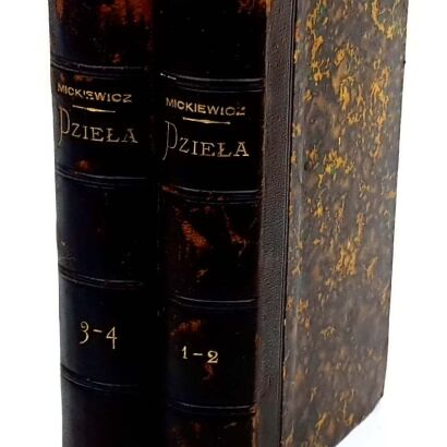 MICKIEWICZ - POEZYE. T. 1-4 [w 2wol.] Paryż 1828-1832, DZIADY cz. III Paryż PIERWODRUK