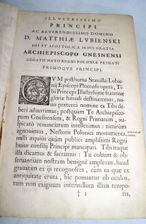ŁUBIEŃSKI- OPERA POSTHUMA Antverpiae 1643 ROKOSZ ZEBRZYDOWSKIEGO - 4