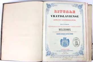 RITUALE VRATISLAVIENSE ROMANO ACCOMMODATUM 1847 skóra z epoki - 4