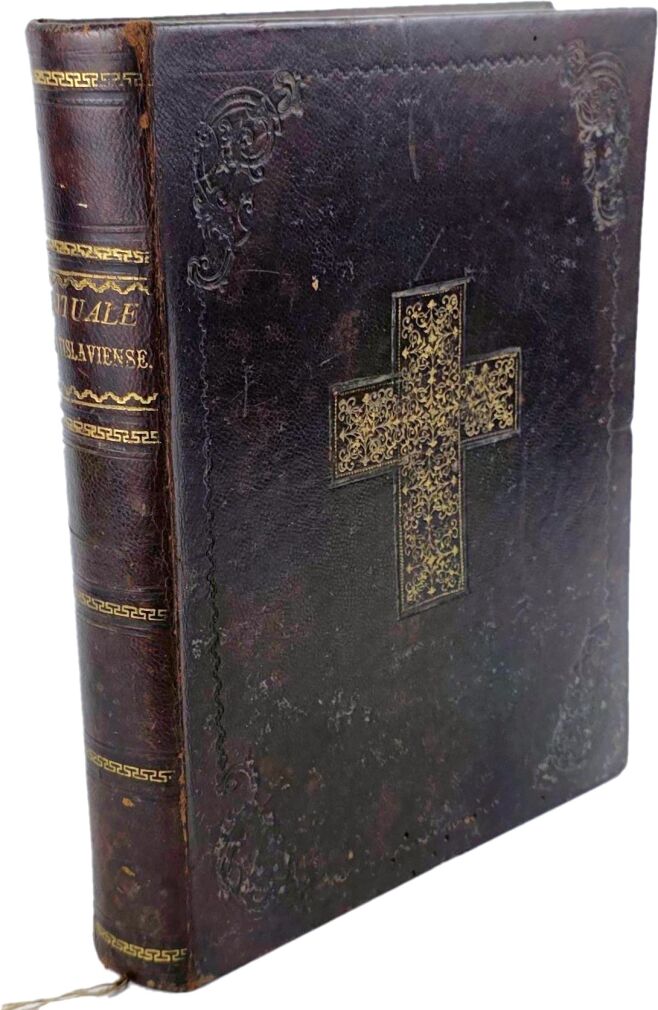 RITUALE VRATISLAVIENSE ROMANO ACCOMMODATUM 1847 skóra z epoki