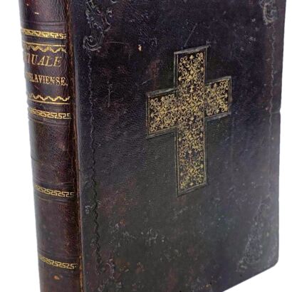 RITUALE VRATISLAVIENSE ROMANO ACCOMMODATUM 1847 skóra z epoki