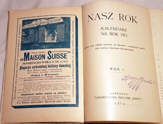 NASZ ROK. KALENDARZ NA ROK 1913  - 2