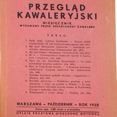 PRZEGLĄD KAWALERYJSKI Nr 10 (156) 1938
