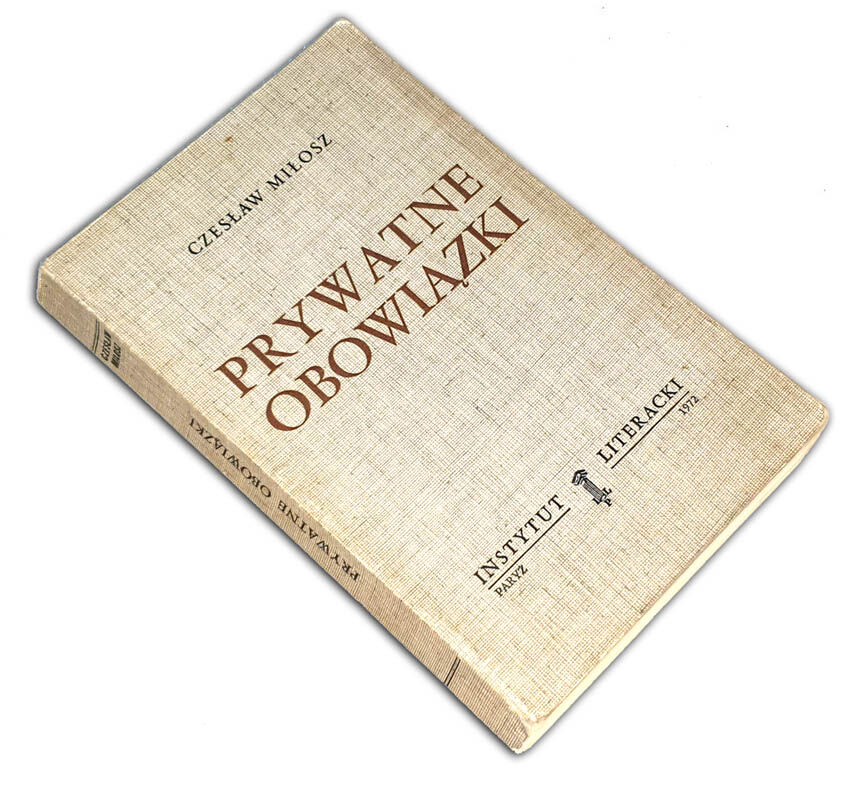 MIŁOSZ - PRYWATNE OBOWIĄZKI wyd.1
