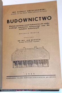 KRZYCZKOWSKI- BUDOWNICTWO wyd. 1939 - 2