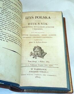 IZYS POLSKA czyli DZIENNIK umieiętności, wynalazków, kunsztów i rękodzieł 6 tomików wyd. 1820-4r. tablice - 9