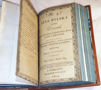 IZYS POLSKA czyli DZIENNIK umieiętności, wynalazków, kunsztów i rękodzieł 6 tomików wyd. 1820-4r. tablice - 13