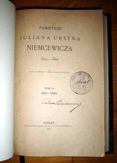 NIEMCEWICZ- PAMIĘTNIKI wyd. 1871r. GRZBIET MAROKIN - 3