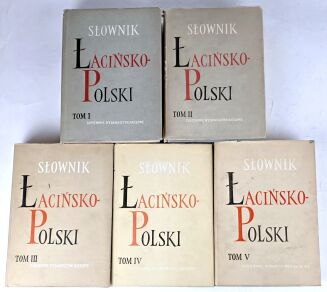 PLEZIA- SŁOWNIK ŁACIŃSKO-POLSKI t.1-5 (komplet) wyd.1 - 2