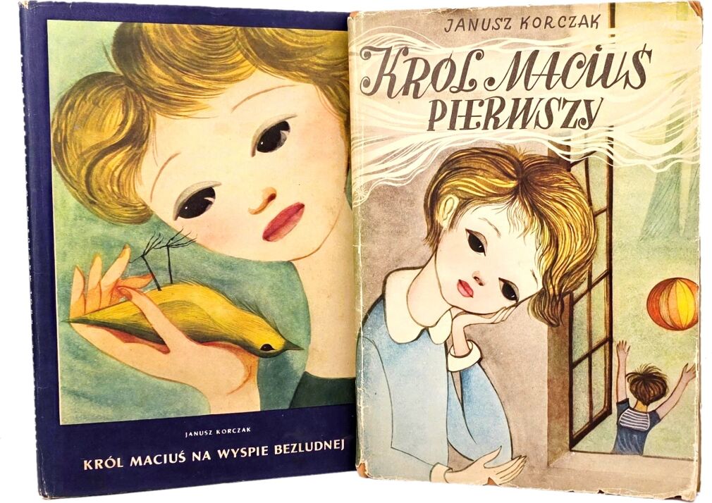 KORCZAK- KRÓL MACIUŚ PIERWSZY, KRÓL MACIUŚ NA WYSPIE BEZLUDNEJ wyd.1957-71
