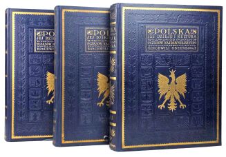 POLSKA JEJ DZIEJE I KULTURA t. I-III [komplet] oryginał, rzadki wariant oprawy, obwoluty - 6