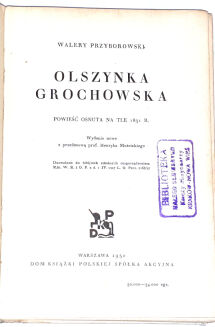 PRZYBOROWSKI - OLSZYNKA GROCHOWSKA  - 2