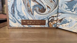 Book Personalization – Custom Initials & Personal Dedication - Leather-Bound Books - 2