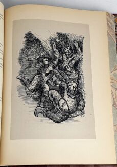 SHEAKSPEARE - PIEC DRAMATOW / FIVE DRAMAS. Illustrated by Janina Konarska, luxury leather binding. - 9