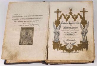 DUNIN - KSIĄŻKA DO NABOŻEŃSTWA wyd.1853r. Oprawa katedralna, skóa z epoki - 6