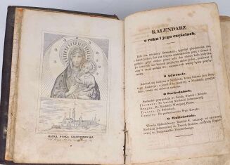 DUNIN - KSIĄŻKA DO NABOŻEŃSTWA wyd.1853r. Oprawa katedralna, skóa z epoki - 8