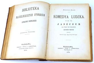 BALZAC - KOMEDYA LUDZKA t.VI-VIII 1884. Pierwsze polskie wydania! - 4