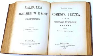 BALZAC - KOMEDYA LUDZKA t.VI-VIII 1884. Pierwsze polskie wydania! - 5