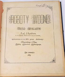 RYCHTER - ROBOTY WODNE 1884/5 - 2