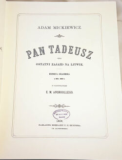 MICKIEWICZ- PAN TADEUSZ z illustracjami E. M. Andriollego OPRAWA folio - 3