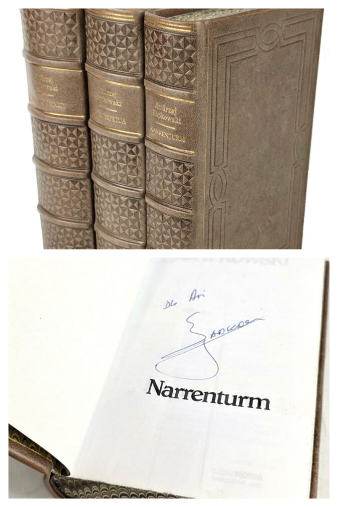 Andrzej Sapkowski - Trylogia husycka - The Hussite Trilogy, 1st edition, luxury leather binding, signed by the Author!