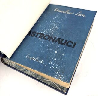 LEM- ASTRONAUCI wyd.1 z 1951, debiut, oprawa skórzana - 6