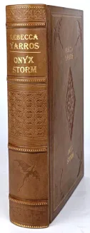 Rebecca Yarros – Empyrean Trilogy (Iron Flame, Fourth Wing, Onyx Storm) – Deluxe Full Leather Bound Set - 12