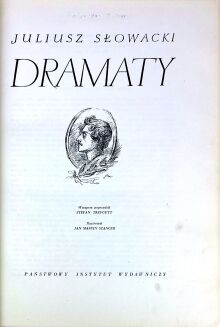 SŁOWACKI - DRAMATY ilustr. Szancer 1952r., luksusowa skóra - 4
