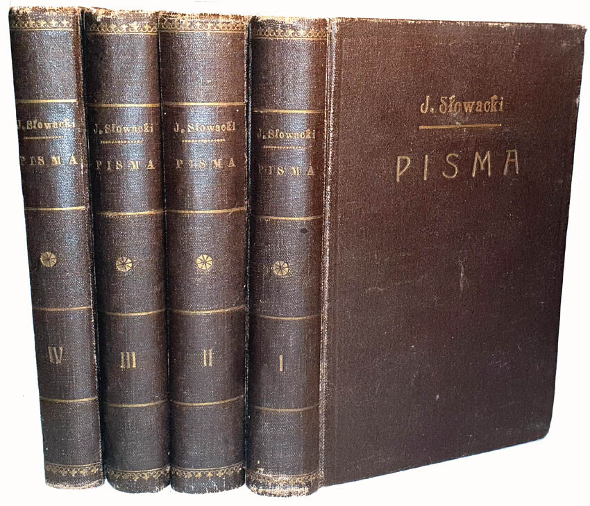 SŁOWACKI- PISMA t.1-4 (komplet) wyd.1929