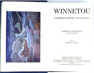 KAROL MAY - WINNETOU t.1-3 [komplet] wyd.1, oprawa wydawnicza - 12