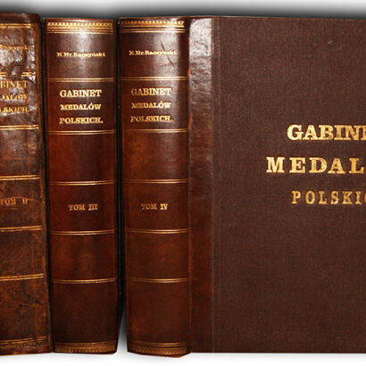 RACZYŃSKI- GABINET MEDALÓW POLSKICH t.I-IV wyd. 1838-43 