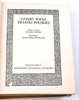 TUWIM- CZTERY WIEKI FRASZKI POLSKIEJ - 2