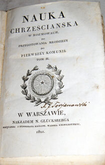 NAUKA CHRZEŚCIJAŃSKA W ROZMOWACH wyd. 1821 - 2
