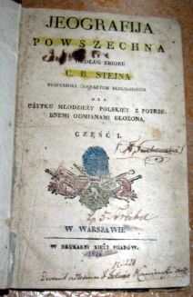 STEJN- JEOGRAFIJA POWSZECHNA wyd. 1826r. mapy - 2