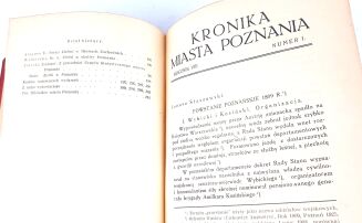 KRONIKA MIASTA POZNANIA rocznik VIII 1930 - 4