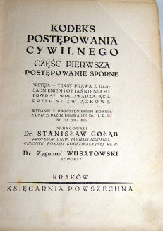 GOŁĄB; WUSATOWSKI- KODEKS POSTĘPOWANIA CYWILNEGO 1-2 - 3