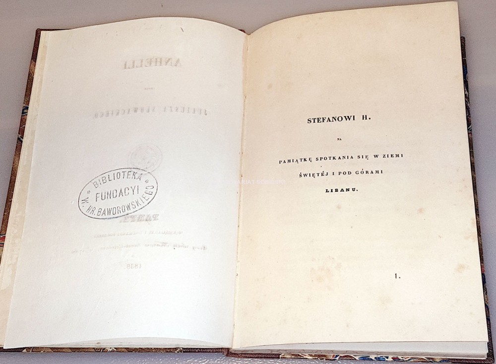 SŁOWACKI- ANHELLI Paryż 1838 pierwsze wydanie, pierwsze wydania wieszczów, pierwodruki , Adam Mickiewicz, Pan Tadeusz, Zygmunt Krasińki