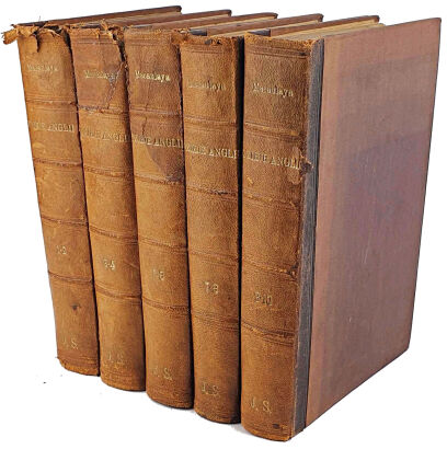 MACAULAY - DZIEJE ANGLII. T. 1-10 (komplet w 5wol.) wyd. 1873-1874