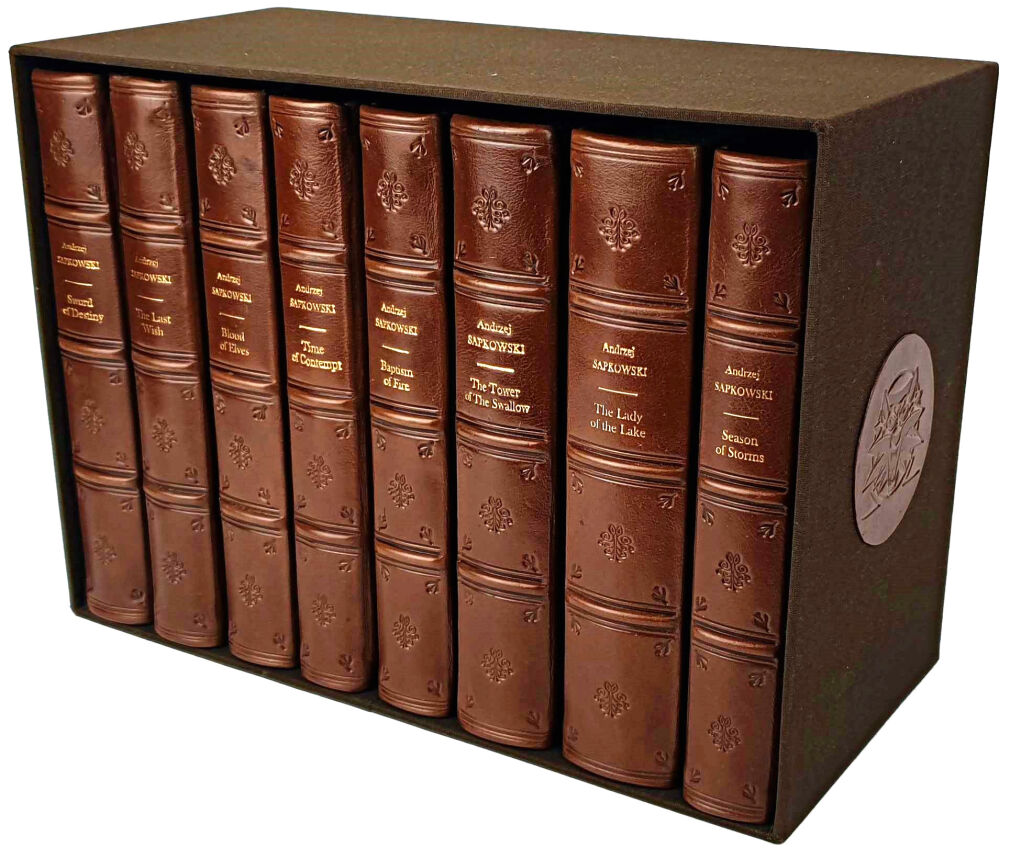 SAPKOWSKI - THE WITCHER complete series, leather binding