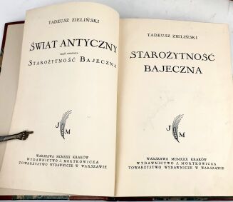 ZIELIŃSKI- ŚWIAT ANTYCZNY 4wol. [komplet] wyd.1 1938 - 11