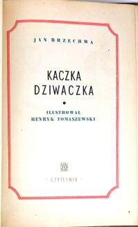 BRZECHWA- KACZKA DZIWACZKA  wyd.1953r. - 3