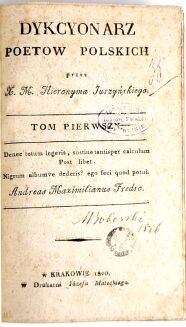 JUSZCZYŃSKI - DYKCYONARZ POETOW POLSKICH t. 1-2 w 2 wol. [komplet] - 6