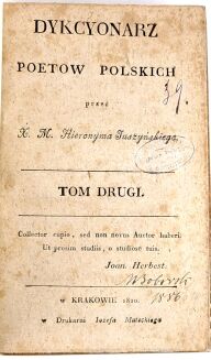 JUSZCZYŃSKI - DYKCYONARZ POETOW POLSKICH t. 1-2 w 2 wol. [komplet] - 8