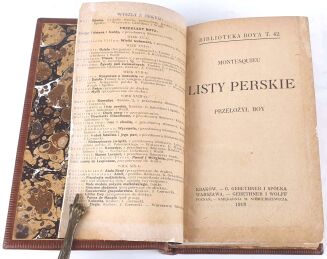 MONTESQUIEU- LISTY PERSKIE. Wyd.1 w tłumaczeniu Boya - 3