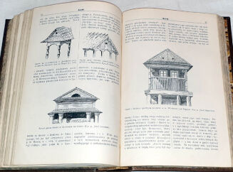 GLOGER- BUDOWNICTWO DRZEWNE I WYROBY Z DRZEWA W DAWNEJ POLSCE t.1-2 [komplet w 1 wol.] oryginał SKÓRA  - 13