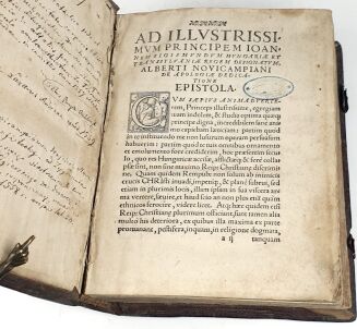 [RENESANSOWA OPRAWA Z WIZERUNKAMI HABSBURGÓW I JAGIELLOŃCZYKÓW] NOWOPOLCZYK - APOLOGIA ALBERTI NOVICAMPIANI. Kraków 1559 - 8
