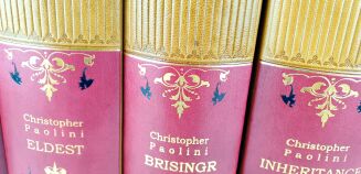 Christopher Paolini - 4 Book The Inheritance Cycle : Eragon Leather Rebound - 5