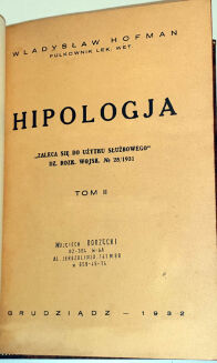 HOFMAN- HIPOLOGJA wyd. 1931r. TOM I-II. ILUTRACJE - 12