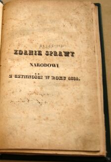 RÓŻYCKI - ZDANIE SPRAWY NARODOWI Z CZYNNOŚCI W ROKU 1831 - 2